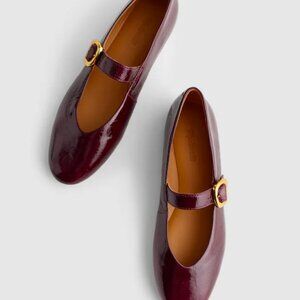 Madewell Remy Mary Jane Deep Plum Patent Leather Women's Size 9 NEW